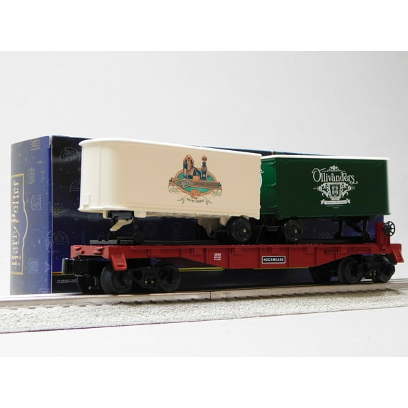 LIONEL HARRY POTTER HOGSMEADE FLATCAR W/ PIGGYBACK TRAILER O GAUGE 2528560