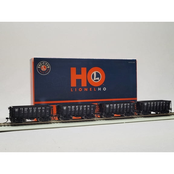 LIONEL HO SCALE PENNSYLVANIA G38 ORE CAR 4-PACK PRR 2474091