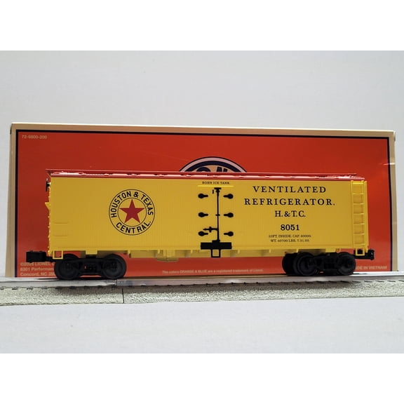 LIONEL HOUSTON & TEXAS CENTRAL WOODSIDE REEFER #8051 O GAUGE 2642031