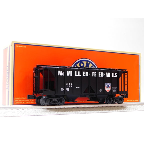 LIONEL MCMILLEN FEED MILLS AC-2 #102 COVERED HOPPER O GAUGE 2542101