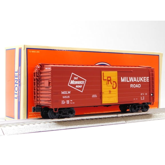 LIONEL MILWAUKEE ROAD RIB-SIDE BOXCAR (LRD) #8515 O GAUGE 2542061