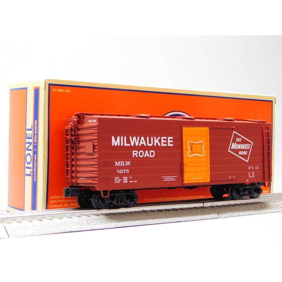 LIONEL MILWAUKEE ROAD RIB-SIDE BOXCAR W/ ROOF HATCHES #8275 O GAUGE 2542041