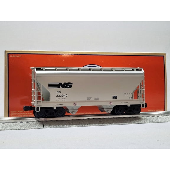 LIONEL NORFOLK SOUTHERN NS 2-BAY ACF COVERED HOPPER 233040 O GAUGE 2643052