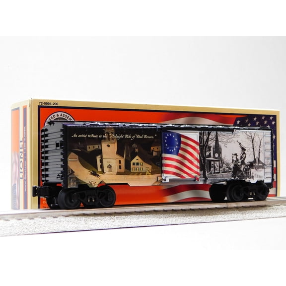 LIONEL PAUL REVERE'S "MIDNIGHT RIDE" 25Oth MUSA BOXCAR O GAUGE 2538150