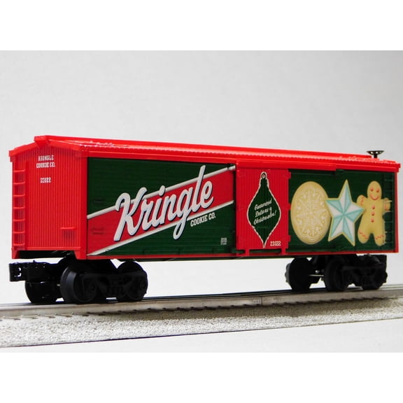 LIONEL PEPPERMINT RAILROAD KRINGLE REEFER CAR O GAUGE TRAIN CAR 2523120-R