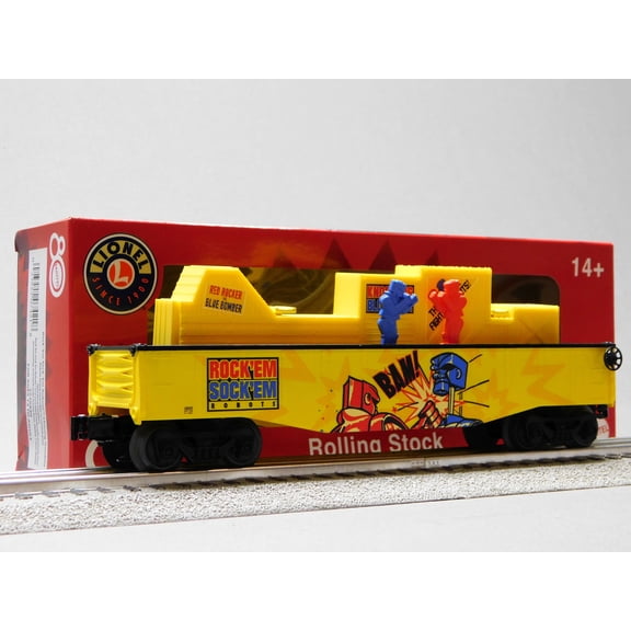 LIONEL ROCK 'EM SOCK 'EM ROBOTS CHASING GONDOLA O GAUGE 2528840