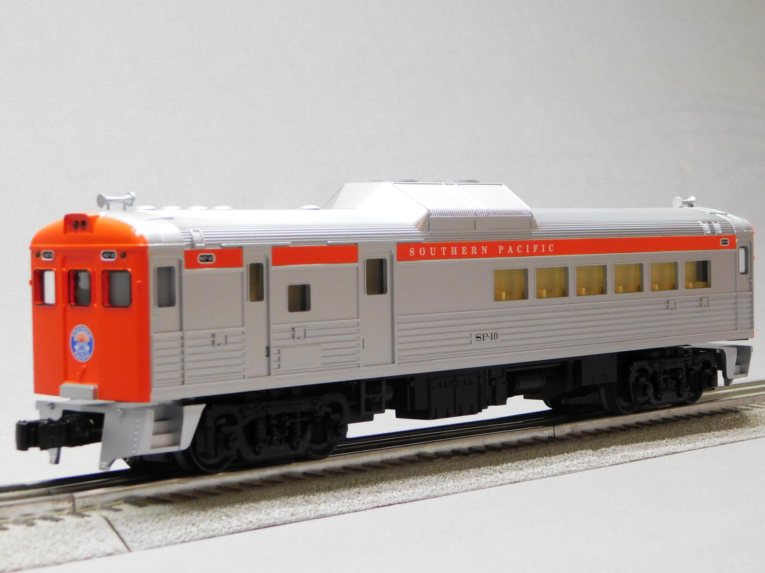 LIONEL SOUTHERN PACIFIC LIONCHIEF PLUS 2.0 BUDD RDC2 SP #10 O GAUGE ...