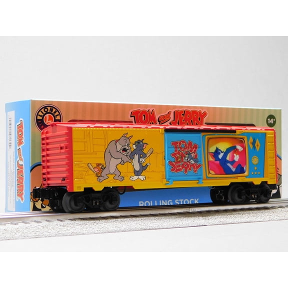 LIONEL TOM AND JERRY ILLUMINATED CARTOON BOXCAR O GAUGE 2528530