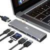 USB C Hub Adapter for MacBook Pro 13 15 16 inch 2020 2019 2018 2017 2016,with Thunderbolt 3 5K 60HZ, 4K HDMI,100W PD, 2 USB 3.0 and SD TF Card Readers, Multiport Dongle for MacBook Air 2020 2019
