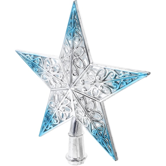 LIOOBO Plastic Multi-Color Star Christmas Tree Topper for Festive Decor