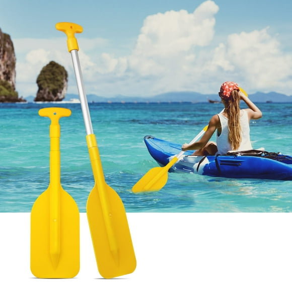 LIOOBO Clispeed 2pcs Extendable Paddles Surfboard Floating Paddles Boat Kayak Canoe Paddles Surfboard Paddles for Adults Kids (Yellow)