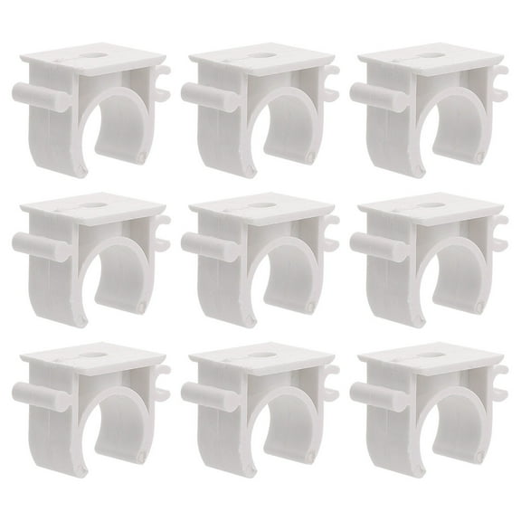 LIOOBO PVC Pipe Clamp U Shape for Water and Cable Installation White