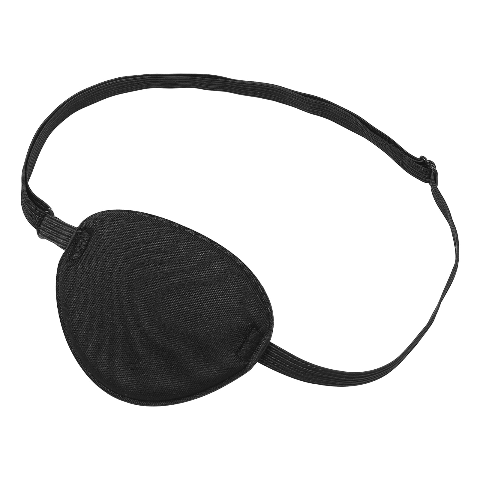 LIOOBO Pirate Eye Patch Comfortable Adjustable Single Eye Patch Eye Pad for  Kids Teens Party Decor (Black)