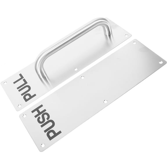 LIOOBO Commercial Stainless Steel Door Push Pull Plate Easy to Install and Use