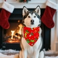 thumbnail image 1 of LIORAGLJ 25.6x16.5in Reversible Christmas Dog Scarf with Double-Sided Patterns for Pets Holiday Bib for Cats Dogs for Festive Events Photo Sessions and Daily Use, 1 of 6
