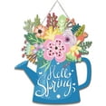 thumbnail image 1 of LIOUCBD Hello Spring Decorations for Home Spring Welcome Wreaths Sign for Front Door for Home Hanging Sign(Hello Spring Style), 1 of 7