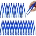 thumbnail image 1 of LIOUCBD Plastic Tweezers 30 Pcs Disposable First Aid Pickup Grabbers Blue Lab Tweezers with Finger Ridges Serrated Tips for Beading Projects Craft DIY Science Class, 1 of 7