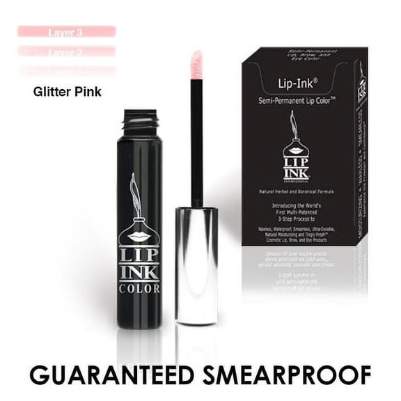 LIP INK 100% Smearproof Trial Lip Kits, Glitter Pink