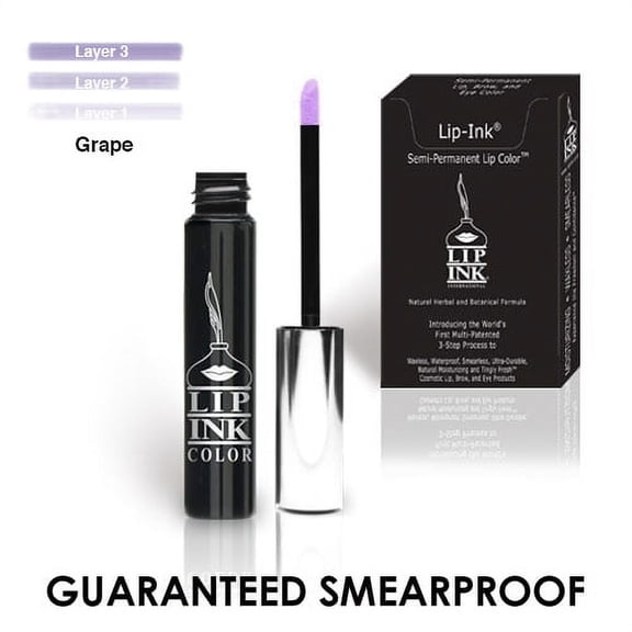 LIP INK 100% Smearproof Trial Lip Kits, Grape