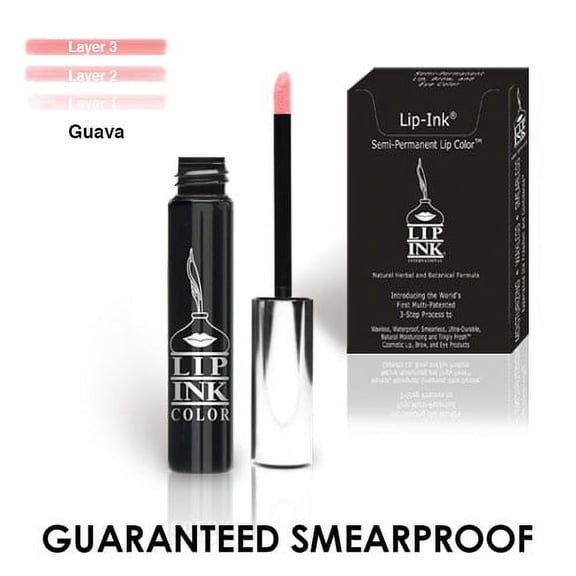 LIP INK 100% Smearproof Trial Lip Kits, Guava