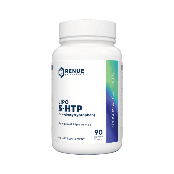 Renue By Science 5HTP | Liposomal 5 HTP Supplement | 90 5-HTP Capsules - 75mg 5-hydroxytryptophan per Serving | Amino Acid Supplement | Non-GMO | Made in the USA & Third-Party Tested