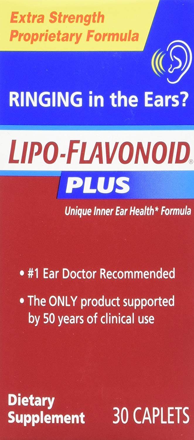 LIPO FLAVONOID Plus Extra Strength Ear Health Caps, 30 Count