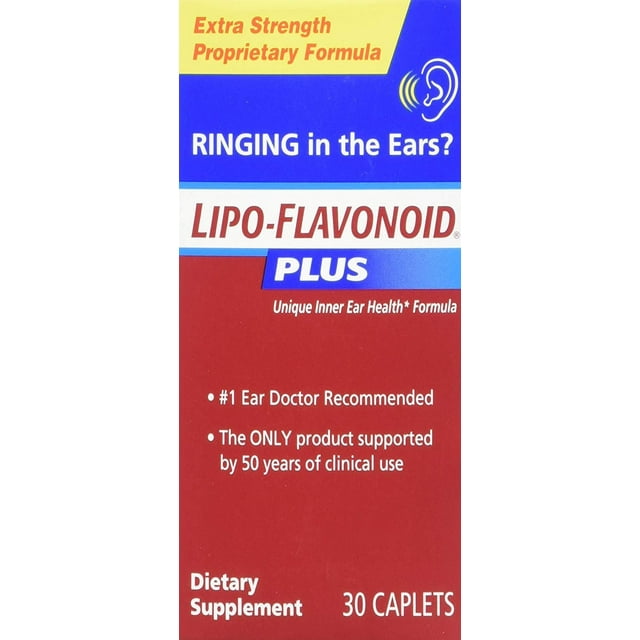 LIPO FLAVONOID Plus Extra Strength Ear Health Caps, 30 Count