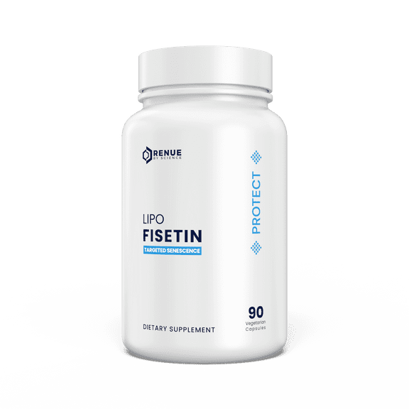 RENUE by SCIENCE Fisetin | 90 Liposomal Fisetin Supplements - 150mg Fisetin per Serving | Senolytic Supplements | Bioavailable Formula for Increased Absorption | Non-GMO & Made in the USA
