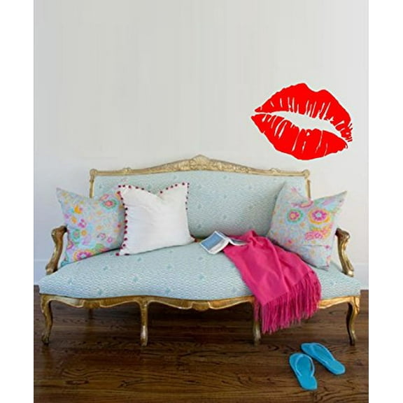 LIPS ~ DECAL, HOME DECOR Wall Decal 9" X 13"