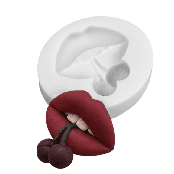 LIPS - Lips with raspberry ,cherry, and other  Silicone Mold