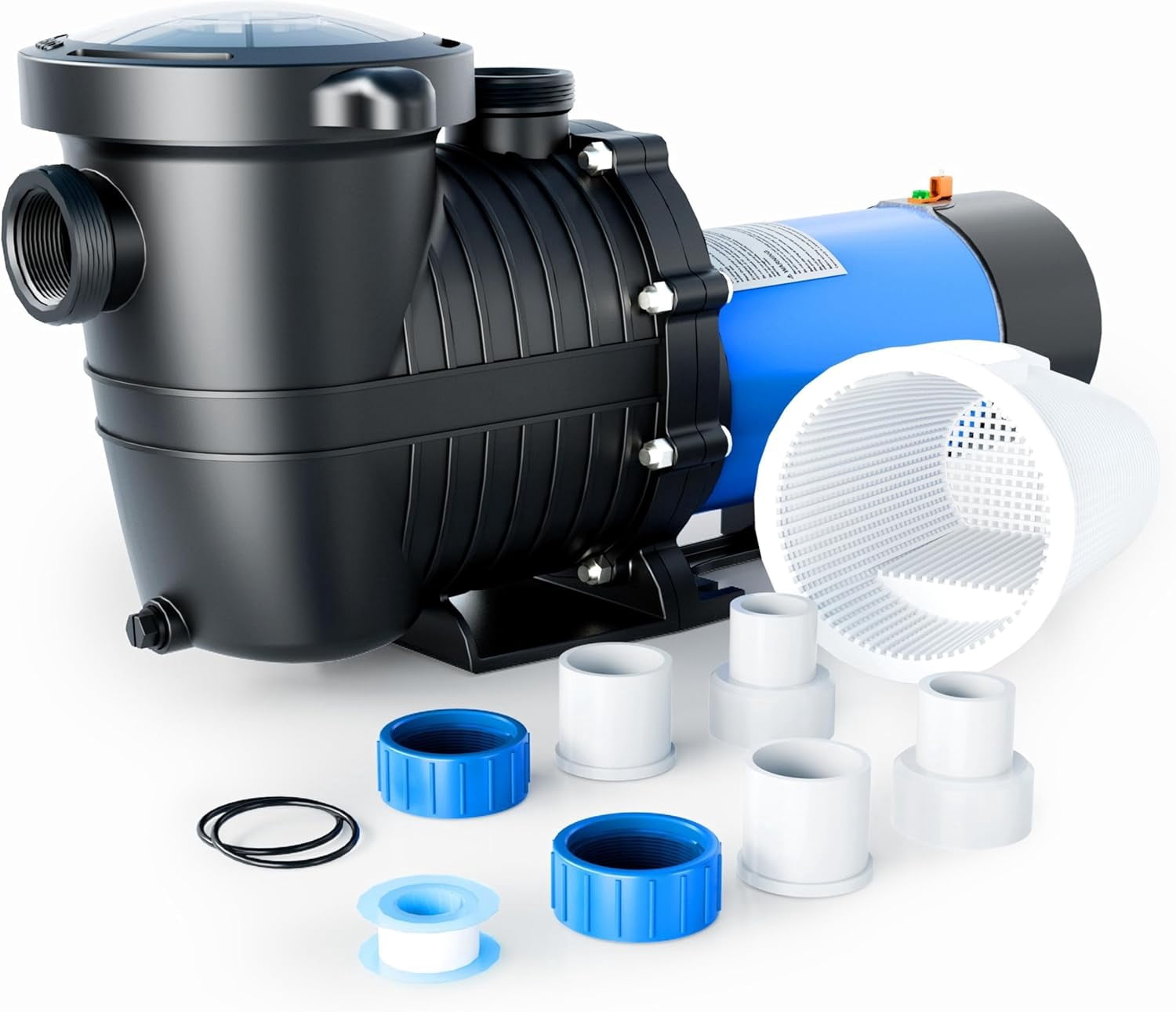 LIQI 2HP Swimming Pool Pump, Variable Speed Pool Pump 3170/7000GPH Max ...