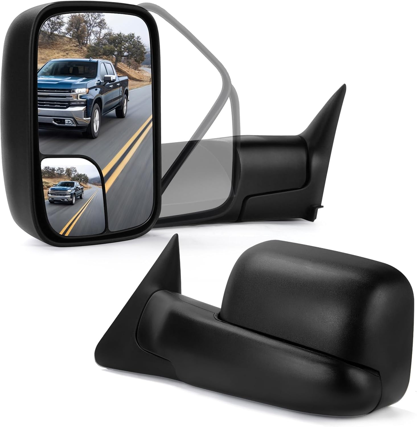 1994-2001 Dodge RAM 1500/ 1994-2002 RAM 2500 3500 Projector Headlights W Smd Led Light Strip Black Housing Smoke Lens - View #5