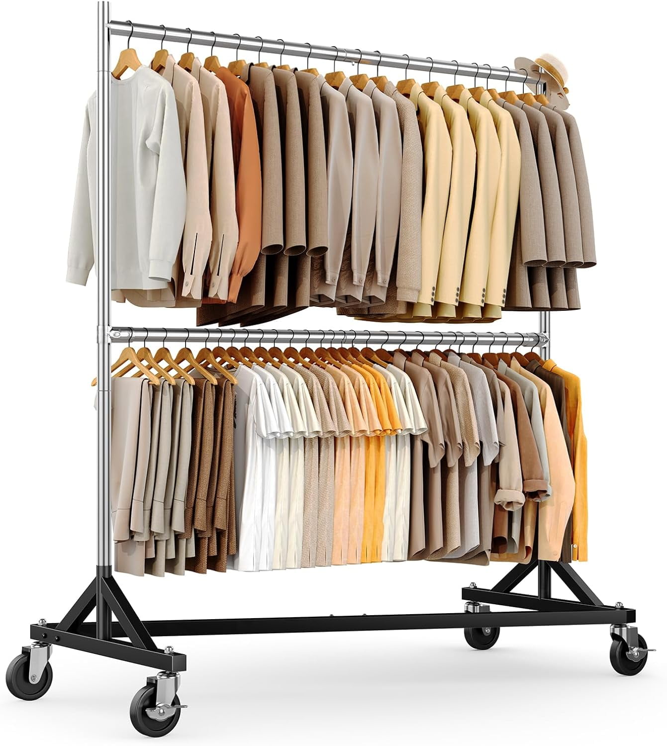 Walmart Racks LIQI Z Rack for Clothing Heavy Duty Clothes Rack Hold 550 LBS ...