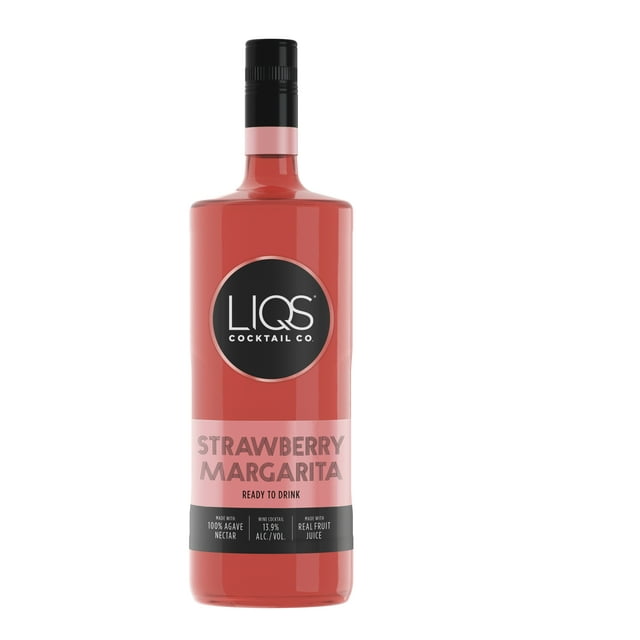 LIQS Cocktail Co. Strawberry Margarita Ready to Drink Cocktail, 1.5