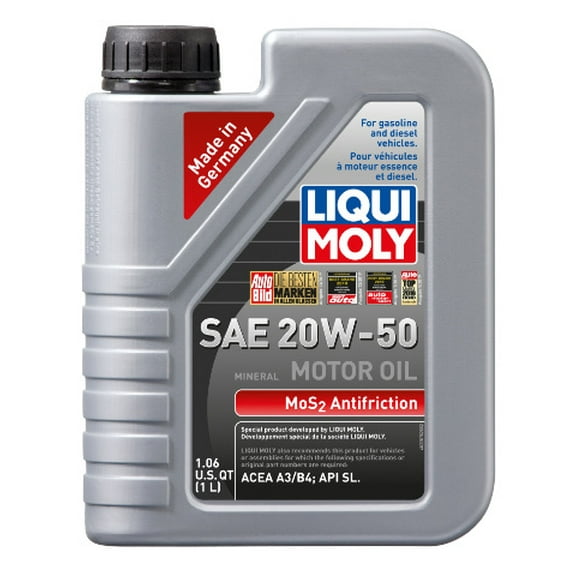 LIQUI MOLY 1L MoS2 Anti-Friction Motor Oil 20W-50