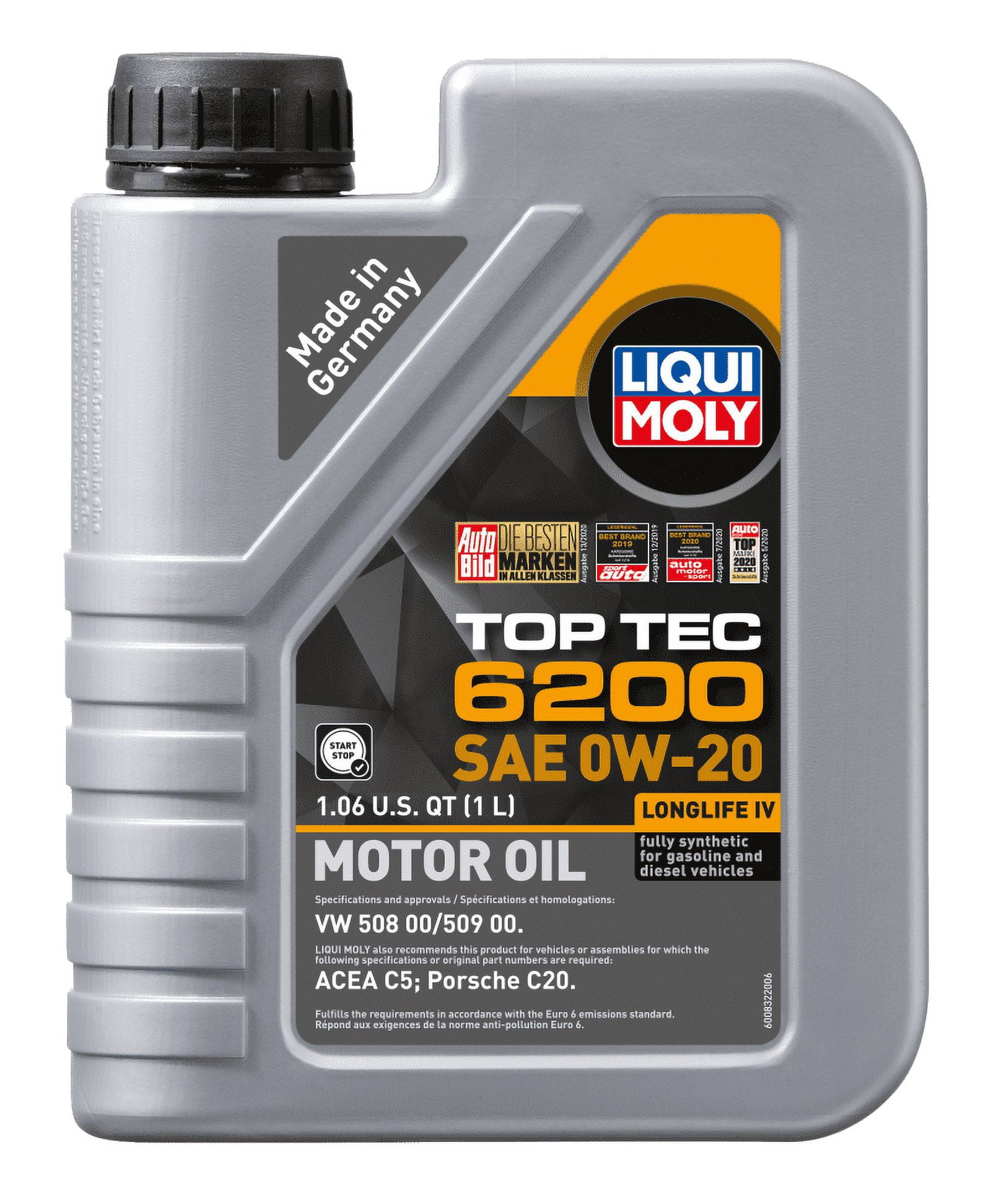 LIQUI MOLY 1L Top Tec 6200 Motor Oil SAE 0W20