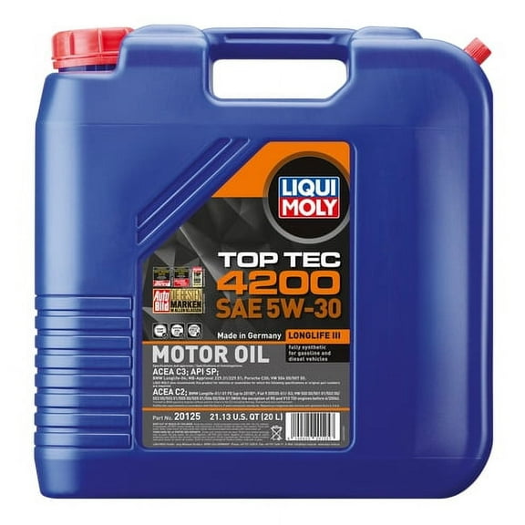 LIQUI MOLY 20L Top Tec 4200 New Generation Motor Oil SAE 5W30 - 20125