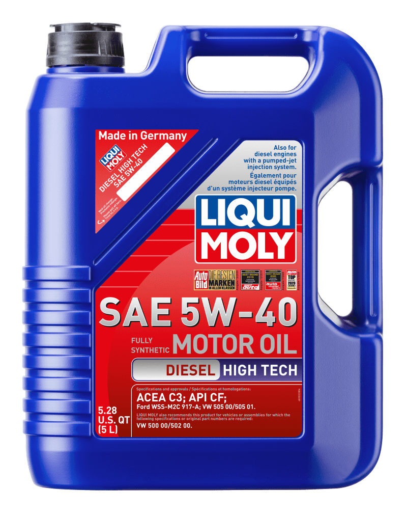 LIQUI MOLY 5L Diesel High Tech Motor Oil 5W40
