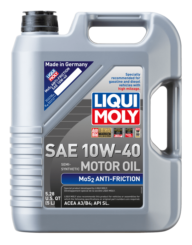 LIQUI MOLY 5L MoS2 Anti-Friction Motor Oil 10W40