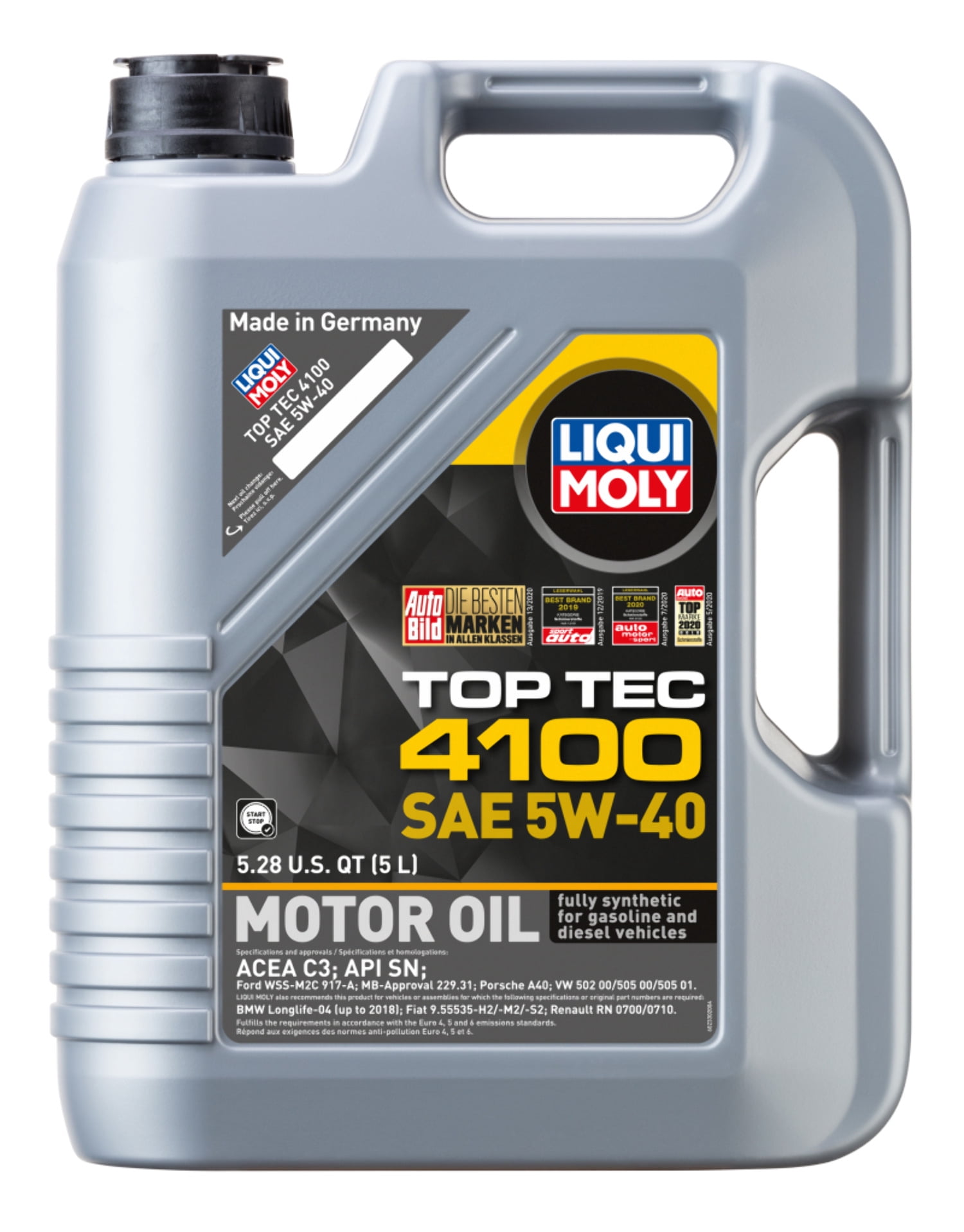 LIQUI MOLY 5L Top Tec 4100 Motor Oil SAE 5W40 - 2330