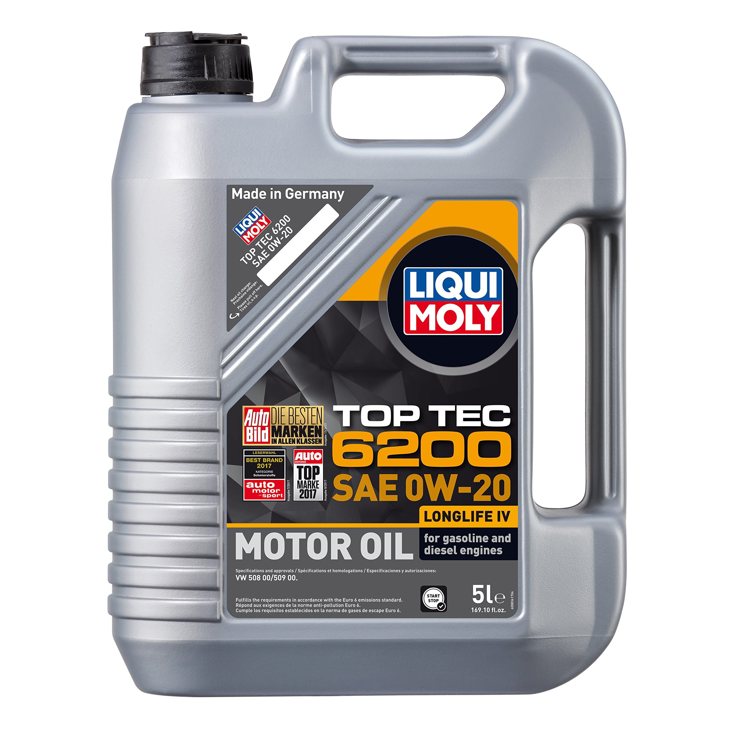 LIQUI MOLY 5L Top Tec 6200 Motor Oil 0W-20 