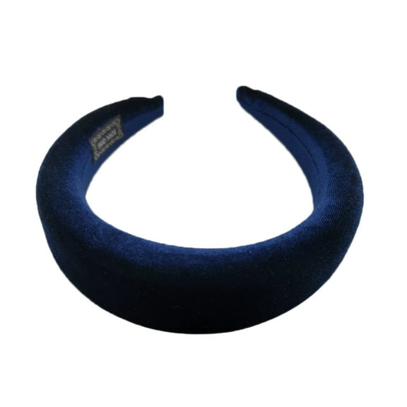 LIQUID 11 Colors Women Padded Wide Sponge Headband Glitter Velvet Sweet Candy Color Hair Hoop Vintage Party Stretchy Thick Headpiece