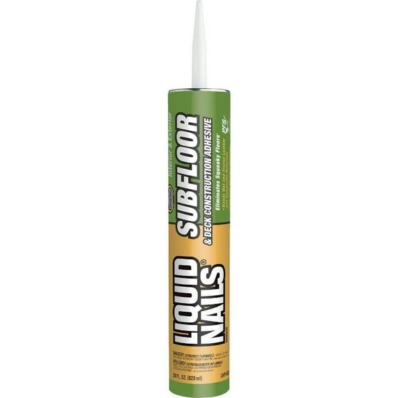 LIQUID NAILS 28 Oz. Subfloor & Deck Construction Adhesive Pack of 12