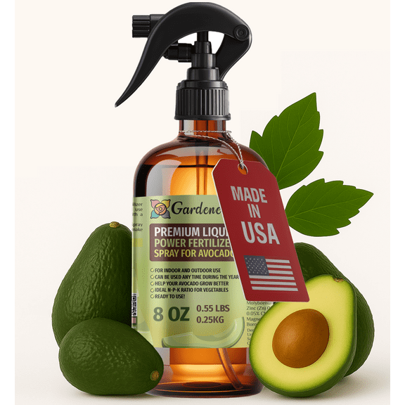 ⭐ LIQUID POWER Avocado Fertilizer Spray – Ready-to-Use Liquid Plant Food Mist for Avocado – Premixed, Easy Application – Fast-Acting Formula for Growth, Roots & Yield – Indoor & Outdoor Use – 8 oz