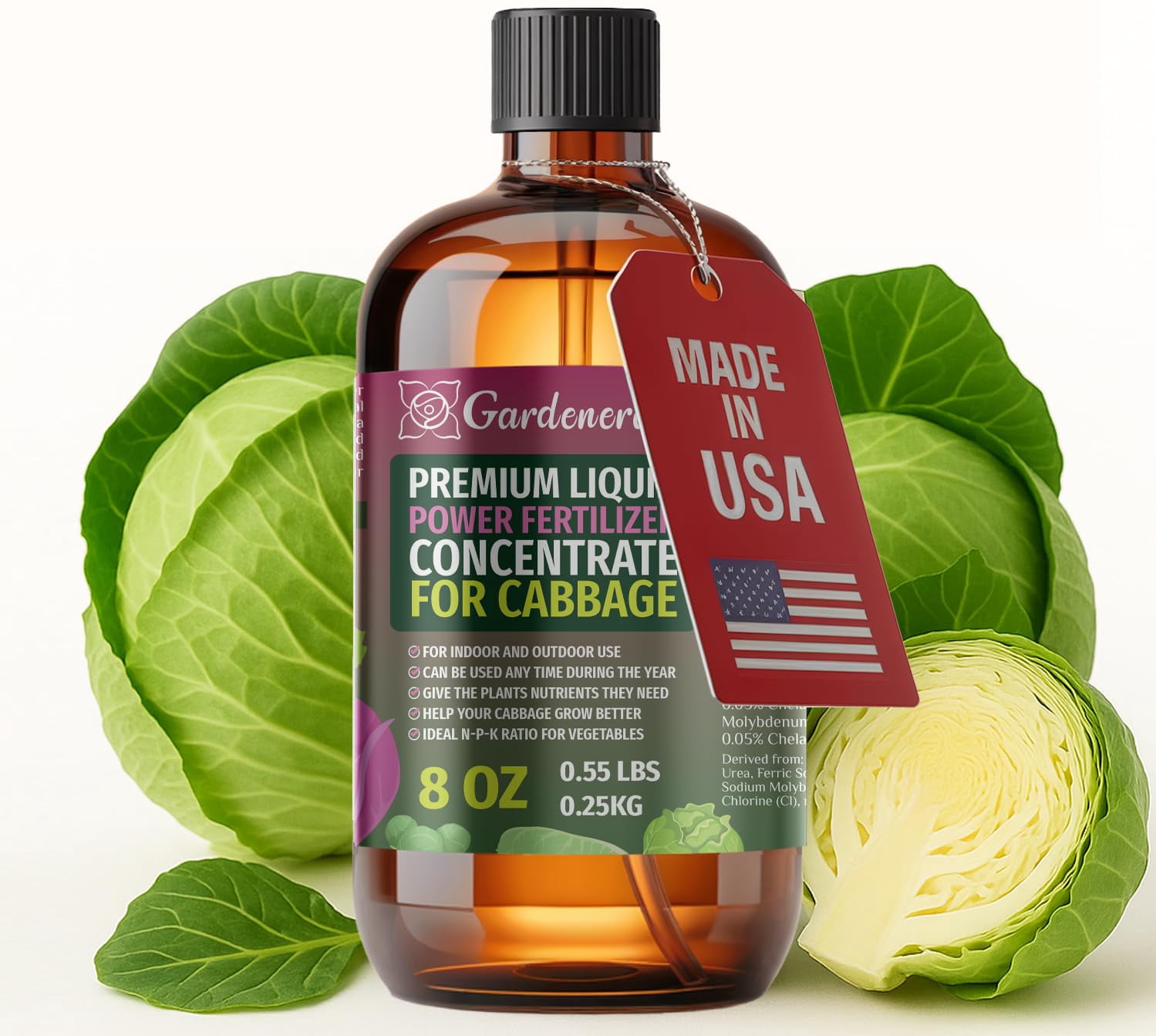 ⭐ LIQUID POWER Cabbage Fertilizer - Professional Liquid Plant Food for ...