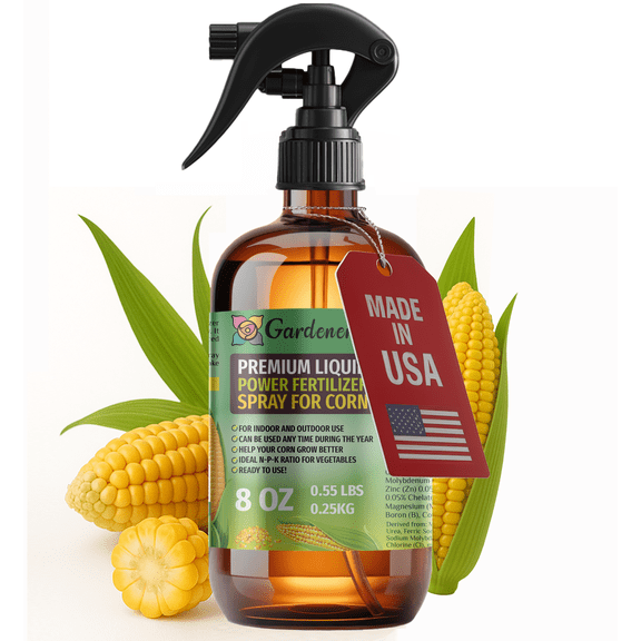 ⭐ LIQUID POWER Corn Fertilizer Spray – Ready-to-Use Liquid Plant Food Mist for Corn – Premixed, Easy Application – Fast-Acting Formula for Growth, Roots & Yield – Indoor & Outdoor Use – 8 oz