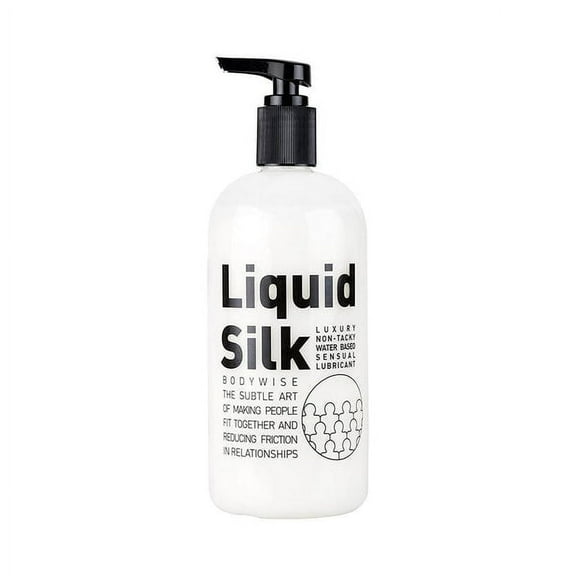 LIQUID SILK Lubricant(250ml / 8.45oz), Water/Silicone Based Hybrid, Wonderful Skin Conditioner and Fun to Use Too