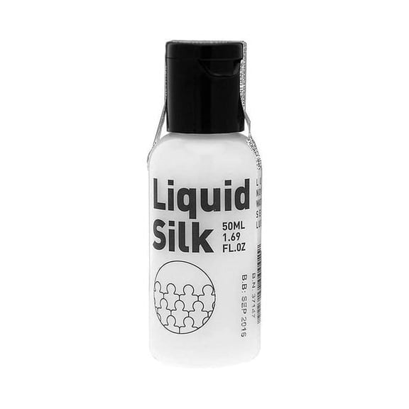 LIQUID SILK Lubricant(50ml / 1.69oz), Water/Silicone Based Hybrid, Wonderful Skin Conditioner and Fun to Use Too - Travel Size Perfect -