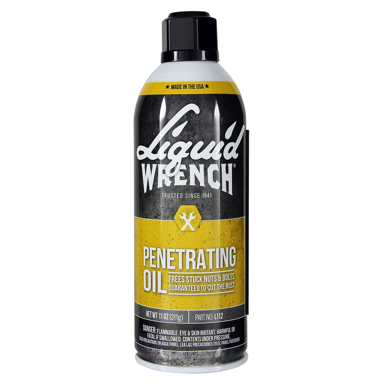 Liquid Wrench L104 Penetrating Oil, 4 oz PVC Bottle, Liquid, Yellow, 0.89