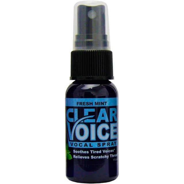 LIQUIDHEALTH Clear Voice Vocal Throat Spray, Natural Sore Throat Relief
